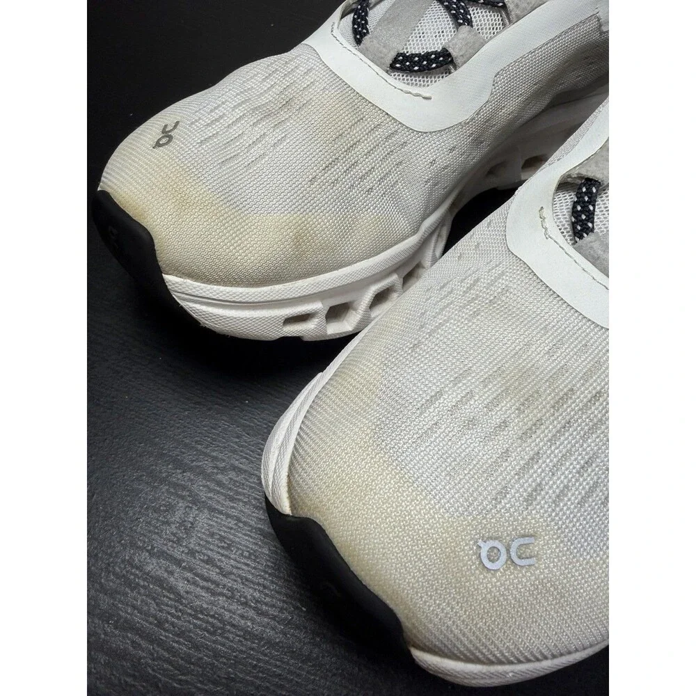 On CloudMonster Running Shoes White Black Womens Size 8.5 US Style# 61.98433 - Picture 14 of 15